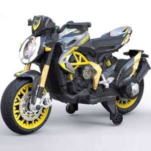 Moto électrique sportive 12V - Jaune