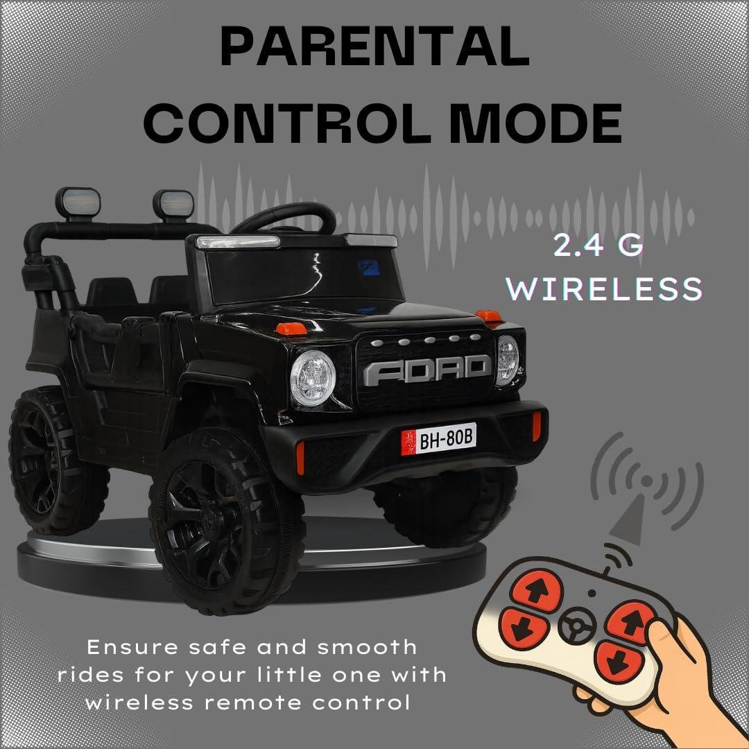 Voiture électrique 4x4 12V pour enfant - Noir – Image 2
