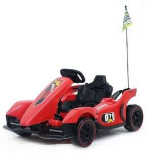 Voiture électrique Karting 12V pour enfant 3-12ans Rouge