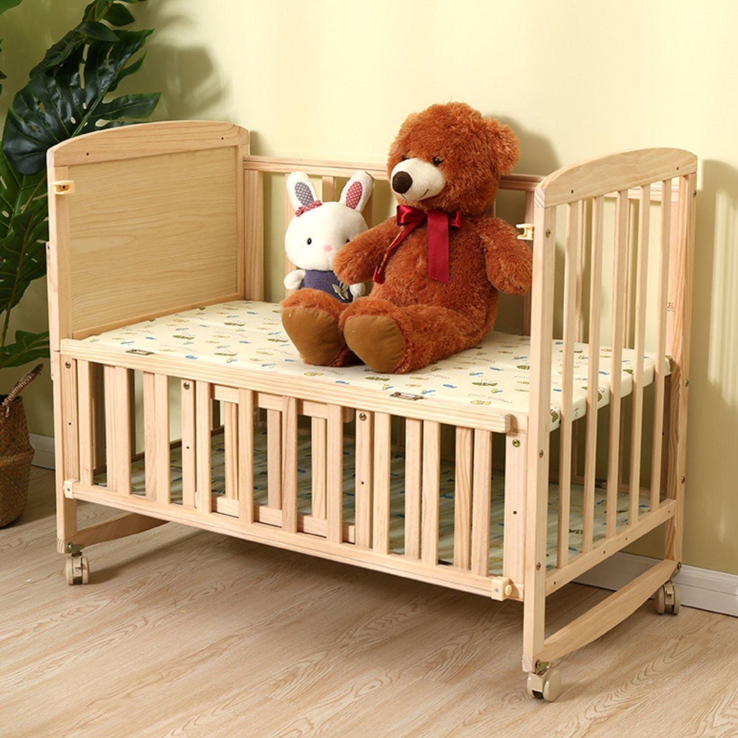 Lit bébé en Bois Cododo avec moustiquaire 120x60cm