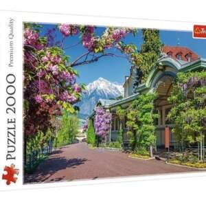 Puzzle 2000 -Carte de la terre, Merano ,Cascades d'Haifoss Trefl