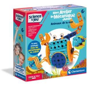 Mon Atelier de mécanique Junior Animaux de la mer 3 modèles à réaliser- Clementoni