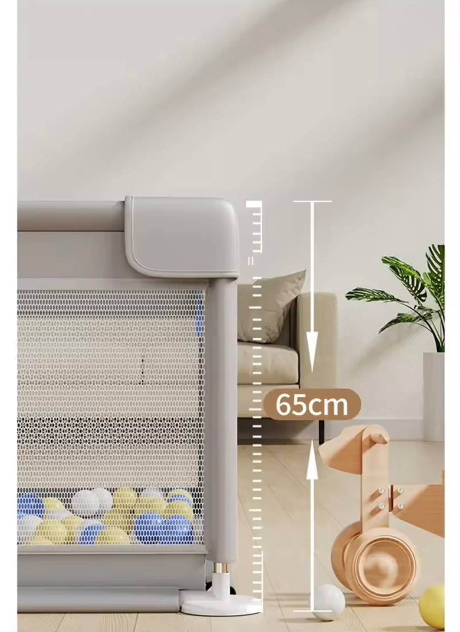 Grand Parc de jeu pour bébés, 180 x 200 cm Gris – Image 5