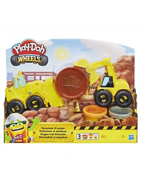 Pate A Modeler Pelleteuse et Bulldozer - Play doh Wheels