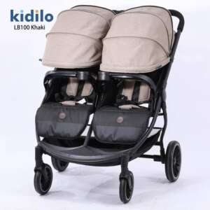Poussette Jumeaux Kidilo – Noir