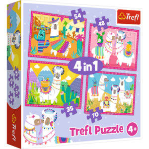 Trefl - Puzzle 4 en 1 - Lames en vacances