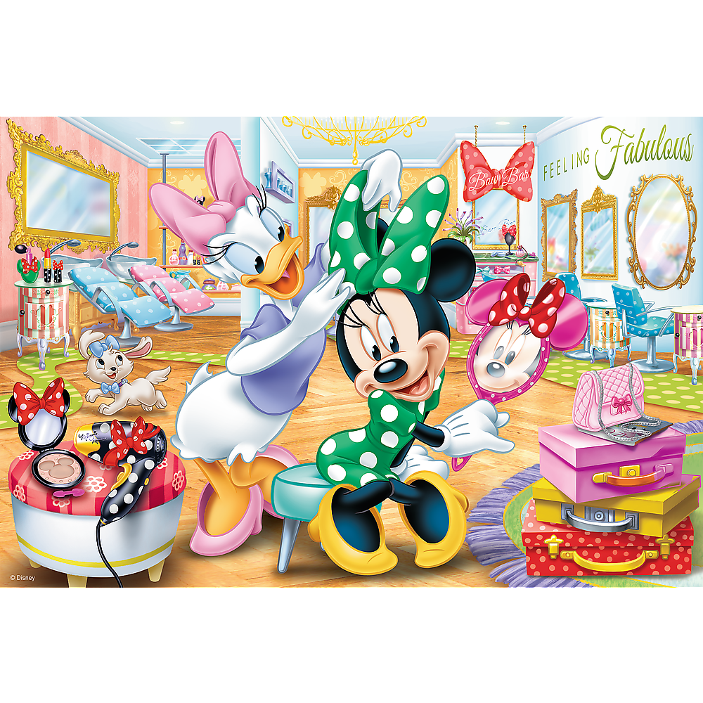 Trefl - Puzzle 100 pièces - Minnie dans un salon de beauté – Image 2