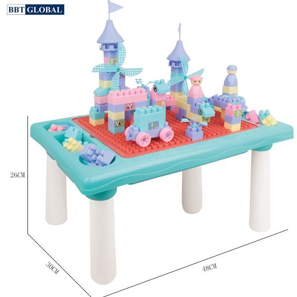 Table de jeu multifonction avec blocs de construction – Image 2