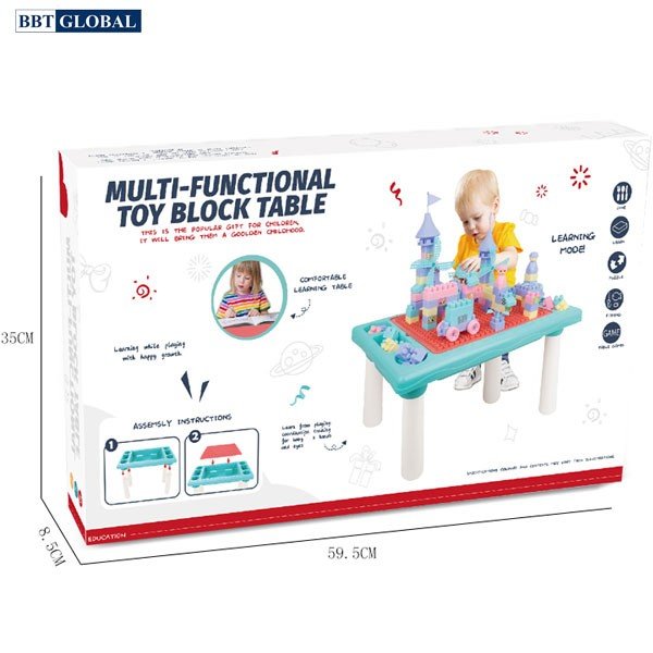 Table de jeu multifonction avec blocs de construction – Image 3