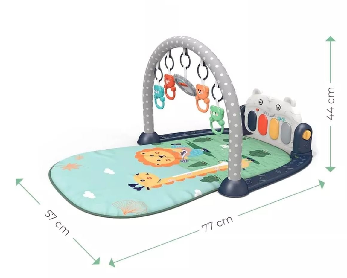 Tapis d'éveil pour bébé avec piano -Bleu – Image 2