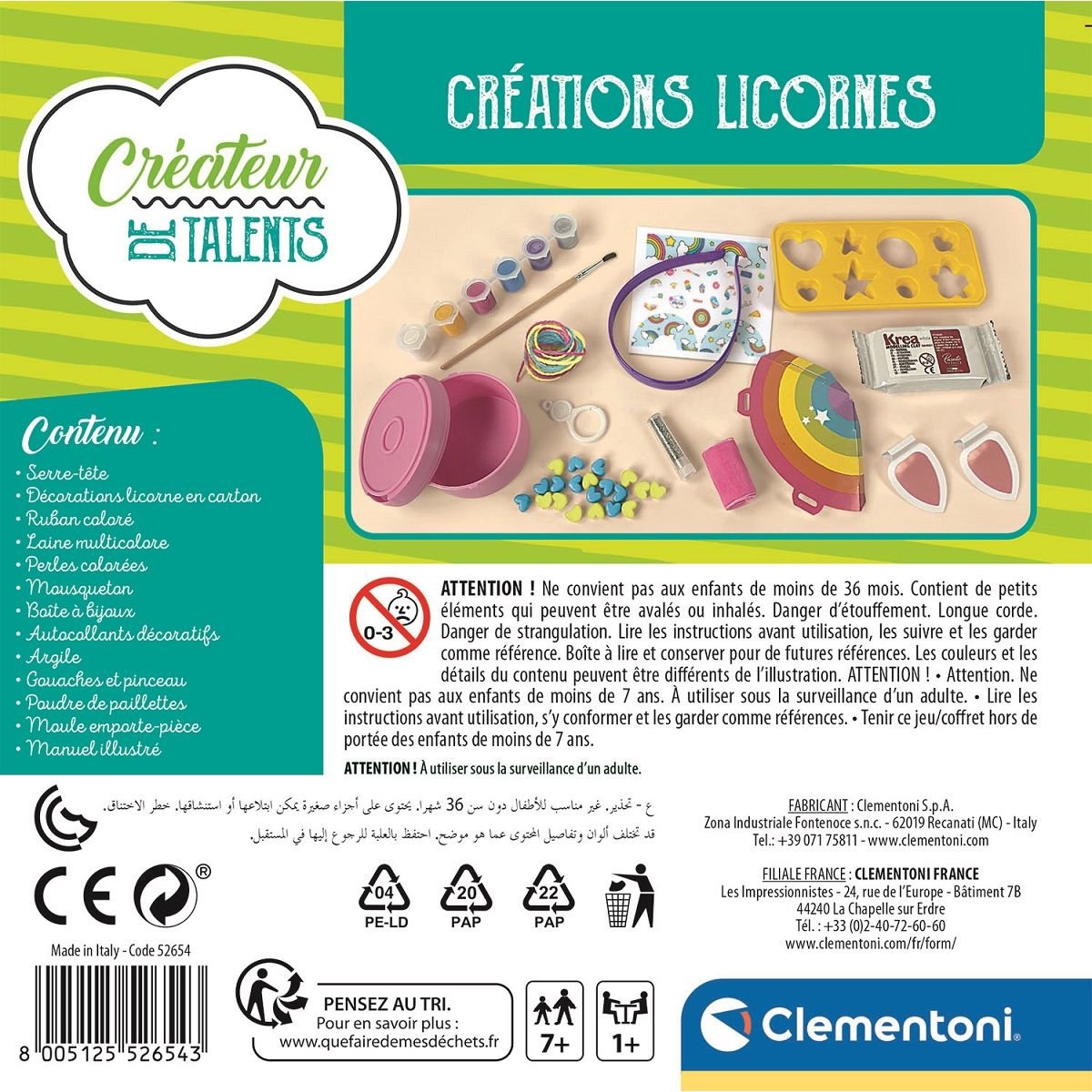 Créations Unicorne en argile - Clementoni Créateurs de talents – Image 4