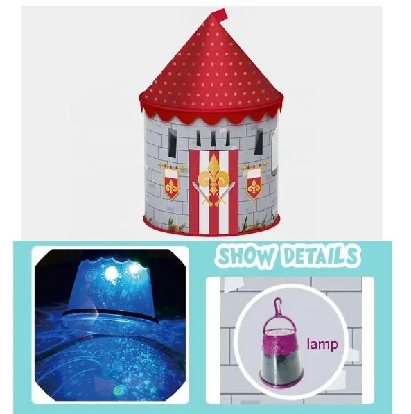 Tente château Projecteur Gris – Image 2