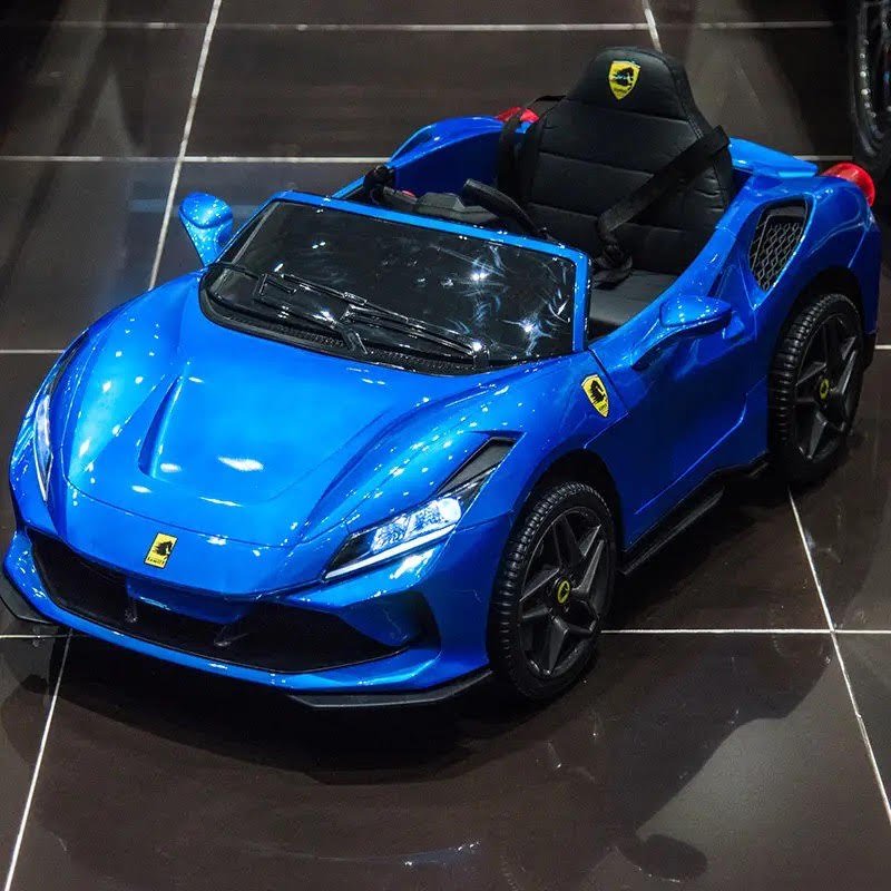 Voiture électrique style Ferrari 12V - Bleu – Image 2