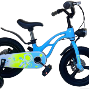 Vélo 14 pouces enfant Frein à Disque de 3-7ans-Bleu