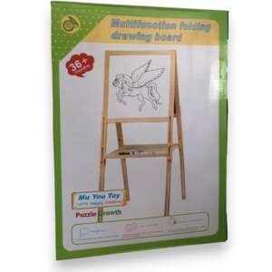 Tableau magnétique en bois double face réglable de 100 à 120cm