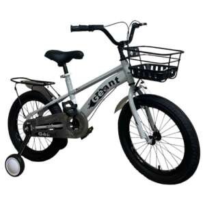 Vélo 16 pouces en Acier - Bicyclette de 4 à 8 ans Gris