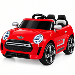 Voiture électrique 12V style Mini cooper - Rouge