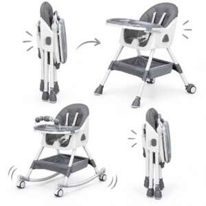 Chaise Haute bébé 3 en 1 - Gris
