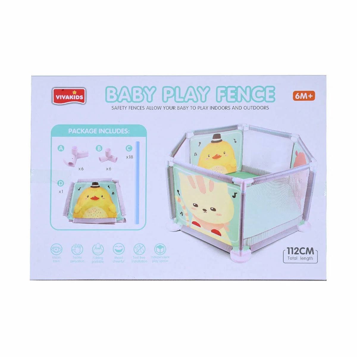 Parc de jeu pour bébé hexagonal Clôture de 51 cm d'hauteur – Image 2
