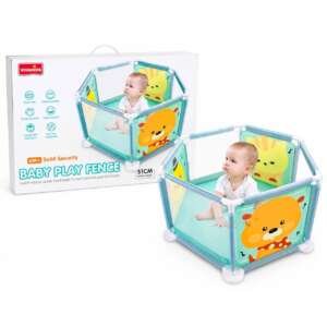 Parc de jeu pour bébé hexagonal Clôture de 51 cm d'hauteur