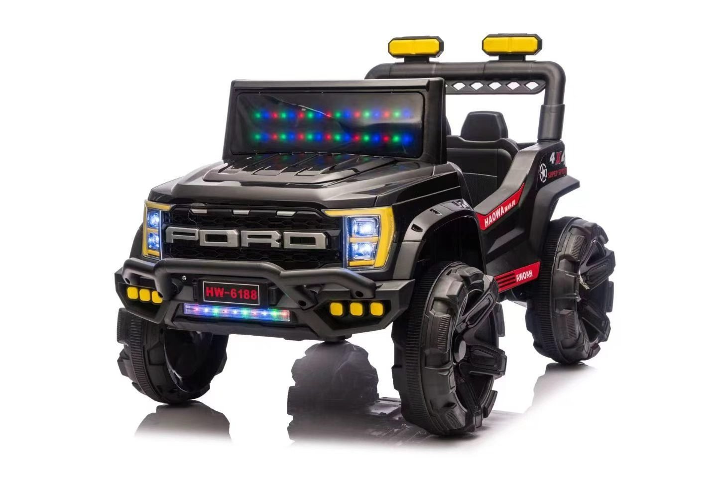 Voiture électrique 4×4 12V pour enfant – Noir