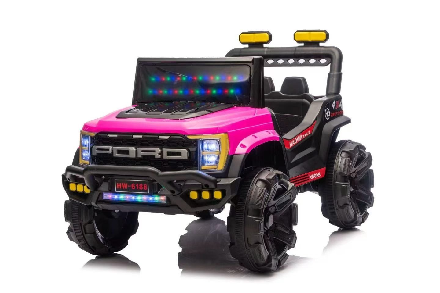 Voiture électrique 4×4 12V pour enfant – Rose